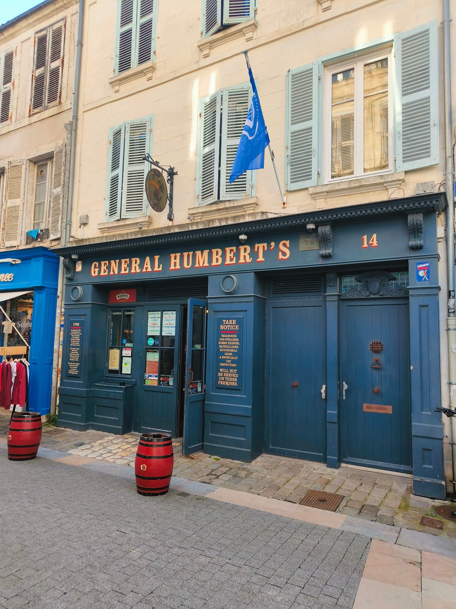 The General Humbert's Irish Pub — Irish pub in La Rochelle