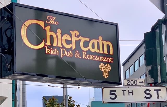 The Chieftain Irish Pub & Restaurant — Irish pub in San Francisco