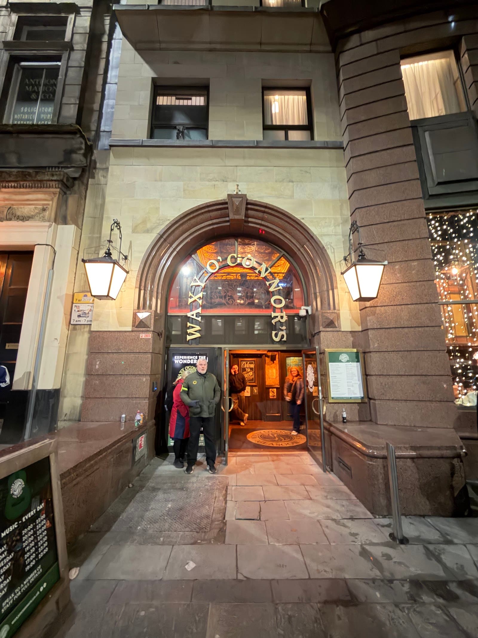 Waxy O'Connor's Glasgow — Irish pub in Glasgow